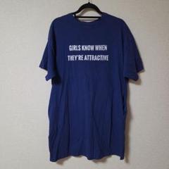 レディース　ロング丈シャツ　ポケット付き　　青　ブルー　BLUE