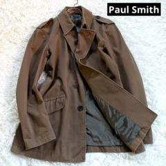 Paul Smith ブラウン オールレザー トレンチコート XL Paul Smith ブラウン オールレザー トレンチコート XL