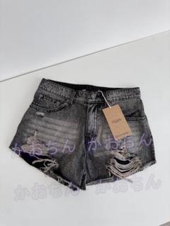 Bohemseo ダメージ加工 グレーショートパンツ Bohemseo ダメージ加工 グレーショートパンツ - メルカリ