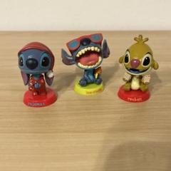 ディズニー　スティッチ　首振りマスコット　3種セット