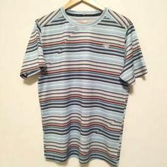 Mサイズ ニューバランス ランニングシャツ ボーダー