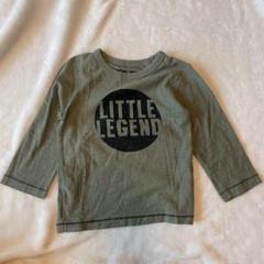 ベビーボーイ男の子80 長袖トップス　極美品　NEXT カーキプリントTシャツ