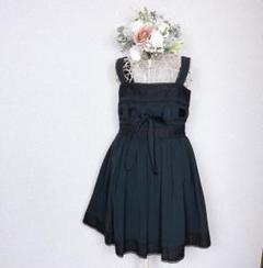 大人女性の MILK 黒 フリル ゴスロリ ワンピース ドレス レース ワンピース