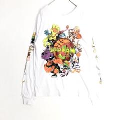 3077　スペースジャム　バスケ　長袖　Tシャツ　ロンT　キャラT