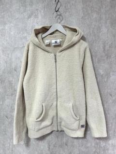 KASHWERE フルジップパーカー AH07 モルト アイボリーベージュ　XL KASHWERE フルジップパーカー AH-07 モルト／アイボリーベージュ