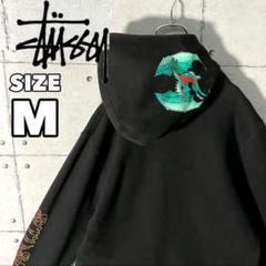 【即購入OK】90s Old Stussy ドラゴンパーカー サイズM ネイビー 即購入OK】90s Old Stussy ドラゴンパーカー サイズM ネイビー