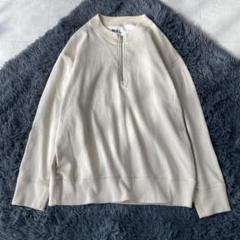 MHL. コットンウール ハーフジップ プルオーバースウェット