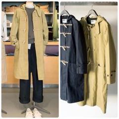 【極美品】MHL. ダッフルコート フード フェーデッドオリーブ S コットン 極美品】MHL. ダッフルコート フード フェーデッドオリーブ S