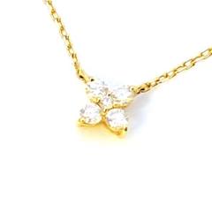 ダイヤモンド　k18 ヴァンドーム青山　カローラネックレス　未使用品 ダイヤモンド カローラ ネックレス 0.20ct（AGVN630245DI
