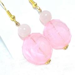 007 ☆ピンク フラワーシェイプ ピアス☆
