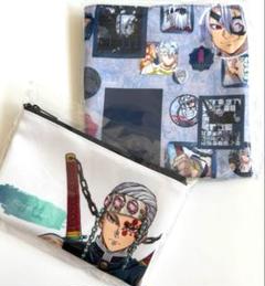鬼滅の刃　柱展　煉獄杏寿郎　柱百景バッグ　ハンカチ 鬼滅の刃 柱展 限定 柱百景シリーズ ufotable 柱百景全集バッグ