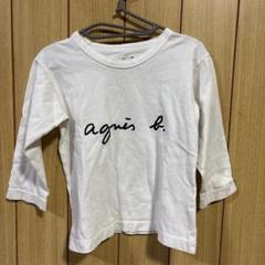 agnès b. ホワイト長袖Tシャツ