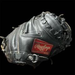 ローリングス　一般軟式キャッチャーミット　中古品 ローリングス 軟式キャッチャーミット ホワイト×ブルー