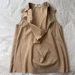 ボールジィ シルク混 シャツ とろみブラウス ベージュ トゥモローランド