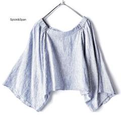 [美品]Spick&Span♪リネンオフショルダー2WAYブラウス