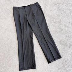 エレクール　スラックス　グレー　ストライプ　毛　洋服の青山　BE6