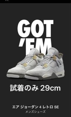 室内試着のみ エアジョーダン 4 SE クラフト 29 cm フォトン ダスト