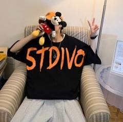 ブラック黒 ストリート Tシャツ XL オーバーサイズ メンズ カジュアル 半袖