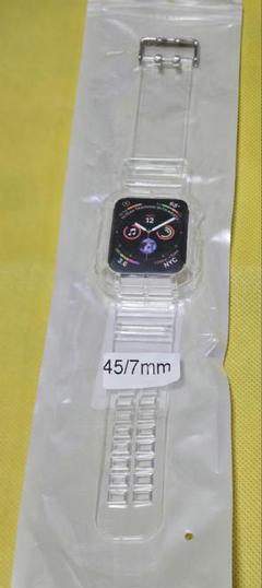 新品未使用✨ アップルウォッチバンド　クリア　45/47mm