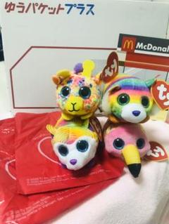 マクドナルド ハッピーセット ty トラ ハスキー フラミンゴ キリン