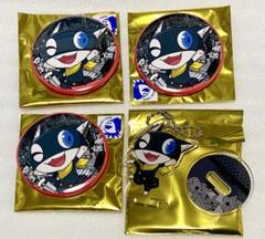 (4) ペルソナ5X 缶バッジ　アニマックスカフェ　モルガナ ペルソナカフェ ペルソナ5 缶バッジ アクスタ モルガナ 4点