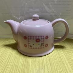 レトロ　1999年　ハローキティ　陶器製　ポット　急須　❺ レア