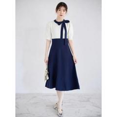完売品】トッコクローゼット サイドボウタイリボン配色ニット