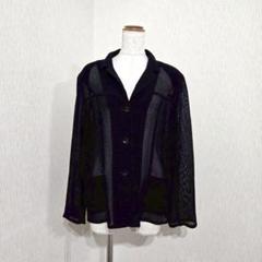 DELICE スポーツ　ブラックメッシュジャケット（13AB）肩パッド取り外し可