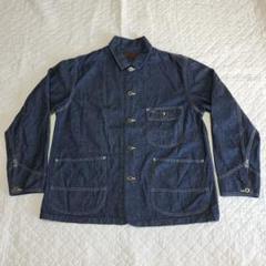 MOTOR NEW VINTAGE デニムカバーオール モトレザー　本池秀夫 MOTOR NEW VINTAGE デニムカバーオール モトレザー本池秀夫