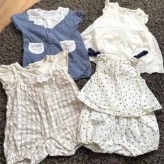 ベビーロンパース　70〜80センチ　夏服　女の子　まとめ売りのサムネイル