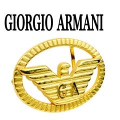 美品】GIORGIO ARMANI アルマーニ ベルト 鳥バックル GAロゴ