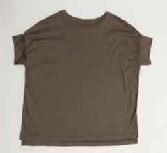 日本製　コットン100% ブラウンカーキ　Tシャツ