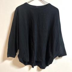 ユニクロ　UNIQLO スルースコットンドルマンスリーブ　黒　ブラック　M