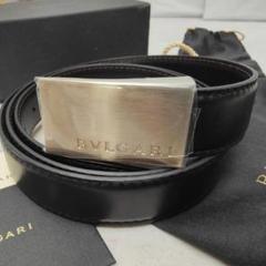 新品✨BVLGARI ブルガリ　ベルト スクエアバックル　付属品 ブラック
