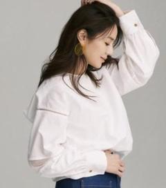☆loin./ロワン (36) 長袖ブラウス レーススリーブ ホワイト 井川遥 shirts&blouse | 【公式】loin.(ロワン) 井川遥がトータル