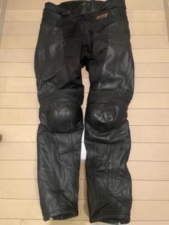 HYOD ブラックパンチングレザーパンツ HYOD ヒョウドウ パンチングメッシュ レザーパンツ ブラック系 M