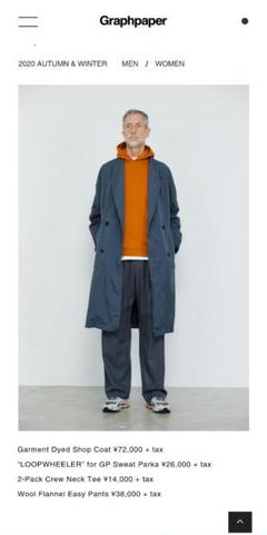 グラフペーパー/ステンカラーコート(メンズ)の中古/未使用品 - メルカリ プロモーション ステンカラーコート Graphpaper定番 ネイビー 極美品 初年度型 1 ステンカラーコート