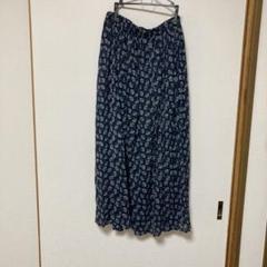 ロングスカート　ネイビー