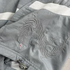 00s adidas × DAVID BECKHAM 龍刺繍 クロップドパンツ