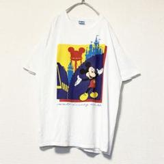 ウォルト ディズニー ワールド ミッキーマウス Tシャツ Usa製 XL 80s