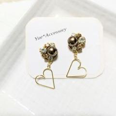 S-34　ハンドメイド☆ビジューピアス／イヤリング