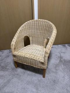 IKEA イケア　ラタンチェア　藤　ドール椅子　ミニチェア　子供椅子　廃盤