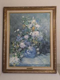 ピエール＝オーギュスト・ルノワール 春の花束 複製画 インテリア 水彩画 Amazon.co.jp: ルノワール・「春の花束」 プリキャンバス複製画