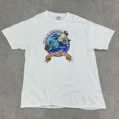 ヘインズ　ROSE PARADE　トップス　半袖　Tシャツ　古着　ホワイト　XL