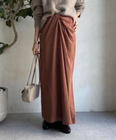 【新品/定価16500円/2024AW】DouDouフィブリルカイトスカート