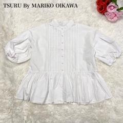 極美品✨　ツルバイマリコオイカワ　Chartty ブラウス　ピンタック　パール