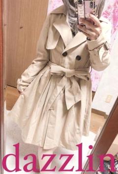 未使用タグ付き★dazzlin☆スプリングDRESSトレンチコート★ピンク☆S dazzlin 【sw】スプリングDRESSトレンチコート（ピンク） -靴