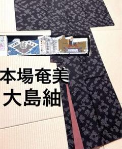 本場奄美大島紬 手織り 一元式 楓 紅葉 証紙 - メルカリ