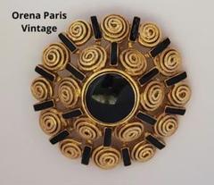 希少 レア orena parisオレナ ヴィンテージ ゴールド 鶴 ブローチ 80s ORENA PARIS オレナ ブローチ ゴールド ヴィンテージ | Blue