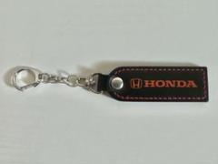 HONDA純正 キーホルダー レザー ブラック×レッドのサムネイル